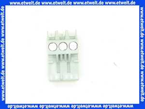 716284 Weishaupt Stecker 230V 3-polig silbergrau Rast 5 K08 PA6 V2