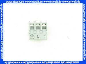 716284 Weishaupt Stecker 230V 3-polig silbergrau Rast 5 K08 PA6 V2
