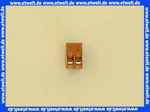716288 Weishaupt Stecker VA1 2-polig orangebraun Rast 5 K60 PA6 V2