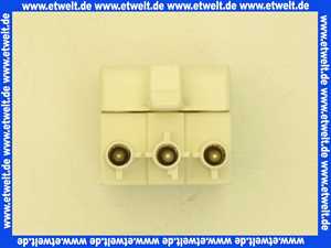 716538 Weishaupt Steckerteil ST18/3 Nr. 1 schwarz mit Doppelklemme, Beschriftung 1