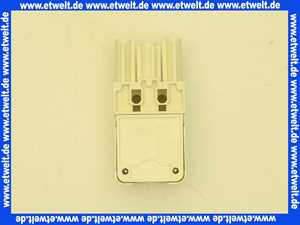 716538 Weishaupt Steckerteil ST18/3 Nr. 1 schwarz mit Doppelklemme, Beschriftung 1