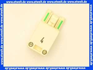 716541 Weishaupt Steckerteil ST18/3 Nr. 4 grün mit Verriegelung und aufgeschraubter Kappe