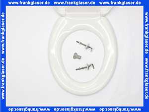 Wisa WC-Sitz Centaur, weiß Duroplast, 2,3 kg, Edelstahlscharniere 1409262201