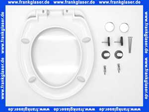 Wisa WC-Sitz Star, weiß, Duroplast 2,76kg, abnehmbar, exz. Edelstahlsch. 1409263601