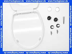 Wisa WC-Sitz Star, weiß, Duroplast 2,76kg, abnehmbar, exz. Edelstahlsch. 1409263601