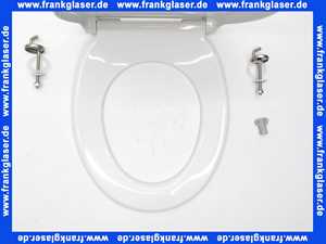 Wisa WC-Sitz Libra, weiß, Duroplast 2,0kg, exz. Edelstahlscharniere 1409267001