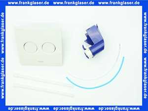 Wisa Bedienungsplatte Betätigungsplatte Luga DF, weiß pneum. für UP-Spülkasten XS 8050419601