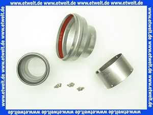 2600061 Wolf Ersatzteil Übergang DN93/96 auf DN80/125 für Luft-/Abgasführung,