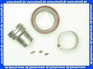 2600061 Wolf Ersatzteil Übergang DN93/96 auf DN80/125 für Luft-/Abgasführung,