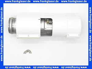 2600135 Wolf Luft-7 Abgasrohr D 96/63 mit Revisionsöffnung weiss Lange 270 mm