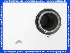 2600135 Wolf Luft-7 Abgasrohr D 96/63 mit Revisionsöffnung weiss Lange 270 mm