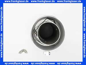 2600135 Wolf Luft-7 Abgasrohr D 96/63 mit Revisionsöffnung weiss Lange 270 mm