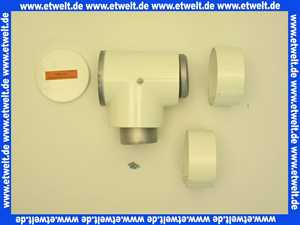 2600144 Wolf Ersatzteil T-Stück DN63/96 90Gr mit Revisionsöffnung,