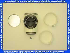 2600144 Wolf Ersatzteil T-Stück DN63/96 90Gr mit Revisionsöffnung,