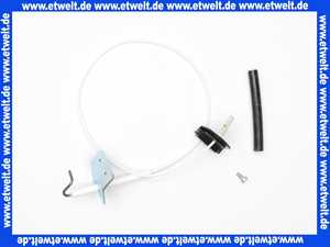 274461999 Wolf Zündelektrode mit Kabeldurchführung und Kabel 310 mm (ersetzt 27 44 619) incl. Pos. 140