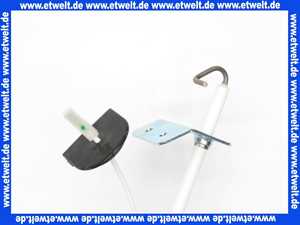 274461999 Wolf Zündelektrode mit Kabeldurchführung und Kabel 310 mm (ersetzt 27 44 619) incl. Pos. 140