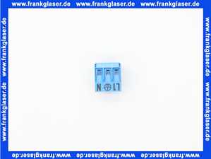 Wolf STECKER 3-POL. RAST 5 in LICHTBLAU L/PE/