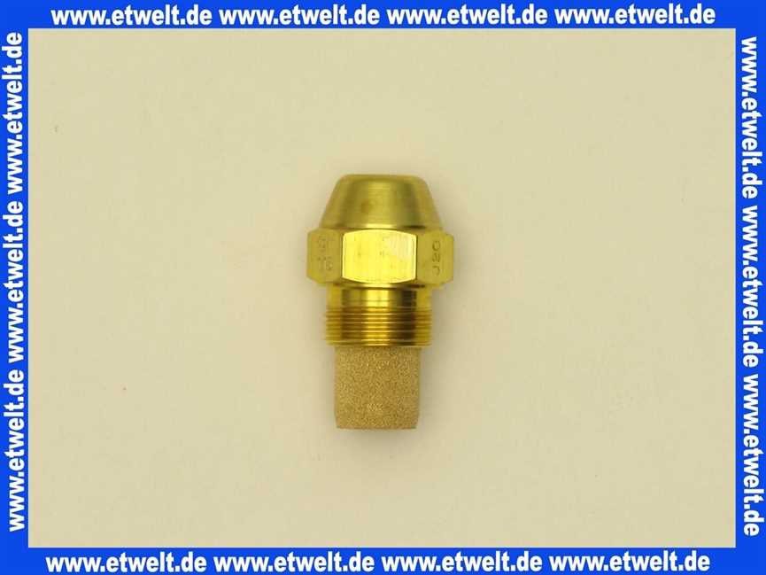Danfoss Öldüse Brennerdüse für Heizöl 0,50 80°H LE Typ V für Viessmann Vitoplus VP3 und VP3a