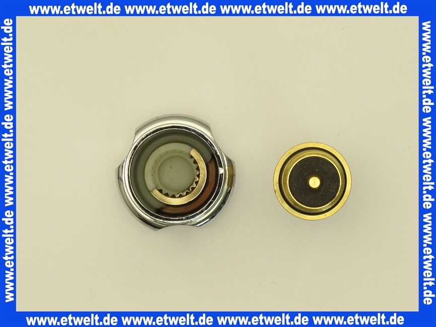 41816 WAS Fettkammeroberteil Hahnoberteil mit Design-Griff und Rückflussverhinderer 3/8'' für WAS-Ventil