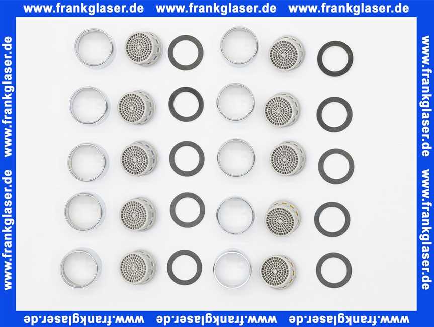 10 x Strahlregler Mischdüse Luftsprudler Siebeinsatz Siebchen 22x1 Innengewinde