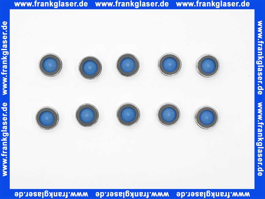 10 x Strahlregler Mischdüse Luftsprudler Siebeinsatz Siebchen 24x1 Außengewinde