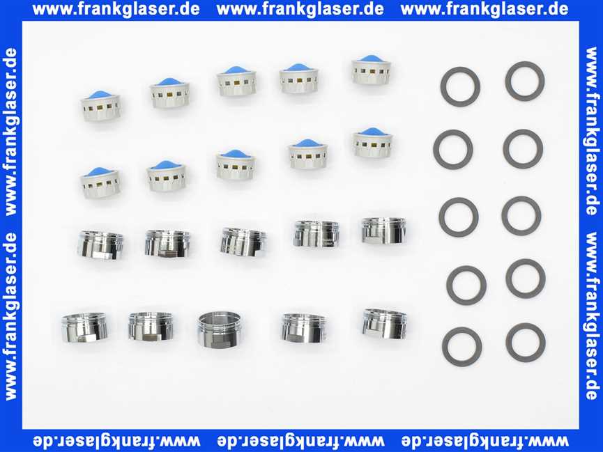 10 x Strahlregler Mischdüse Luftsprudler Siebeinsatz Siebchen 24x1 Außengewinde