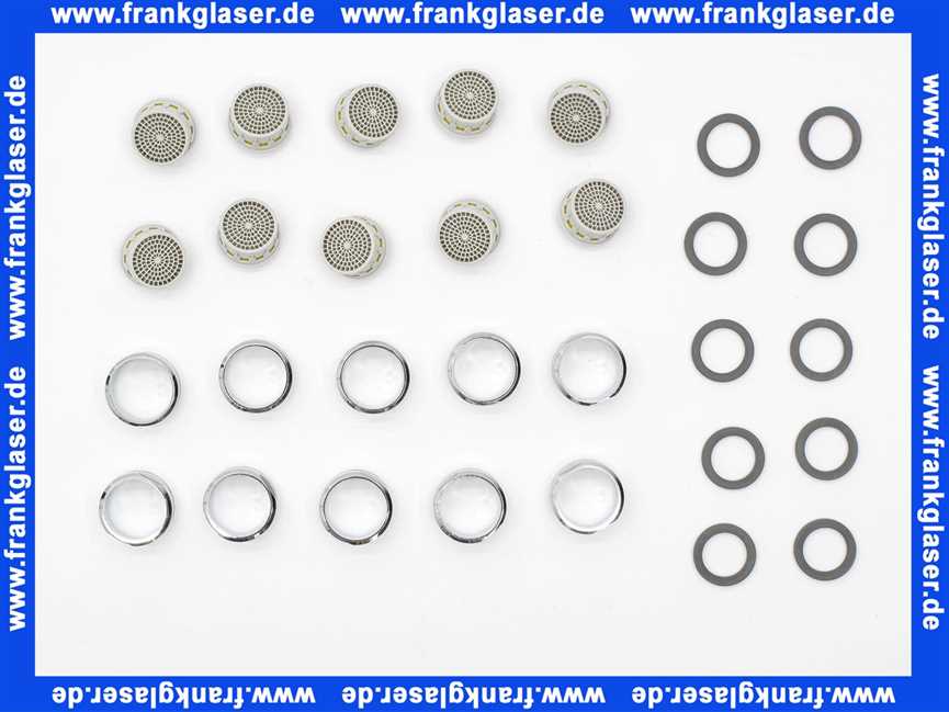 10 x Strahlregler Mischdüse Luftsprudler Siebeinsatz Siebchen 24x1 Außengewinde