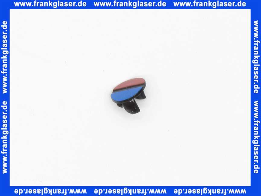 A963054 Ideal-Standard Griffstopfen rot/blau