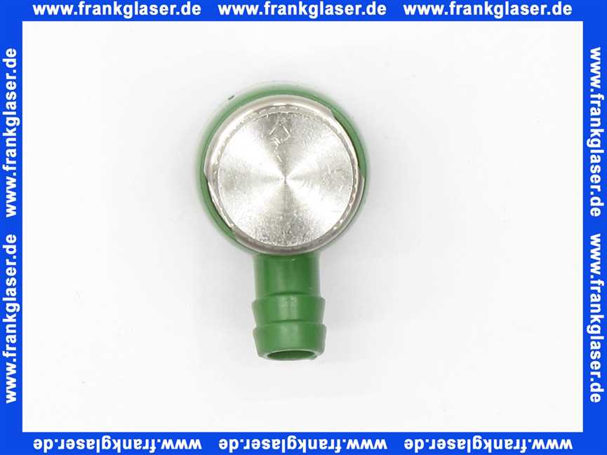 ABA Beul Entleerungsventil Edelstahl DN8 grün mit Rad 51096.002.11