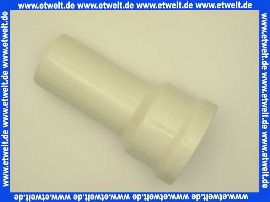 750701 Abu WC - Anschlussstutzen gerade DN 90 in Weiss Länge 250 mm