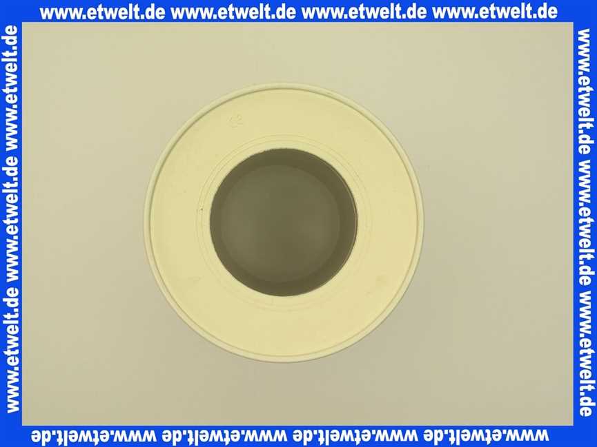 750701 Abu WC - Anschlussstutzen gerade DN 90 in Weiss Länge 250 mm