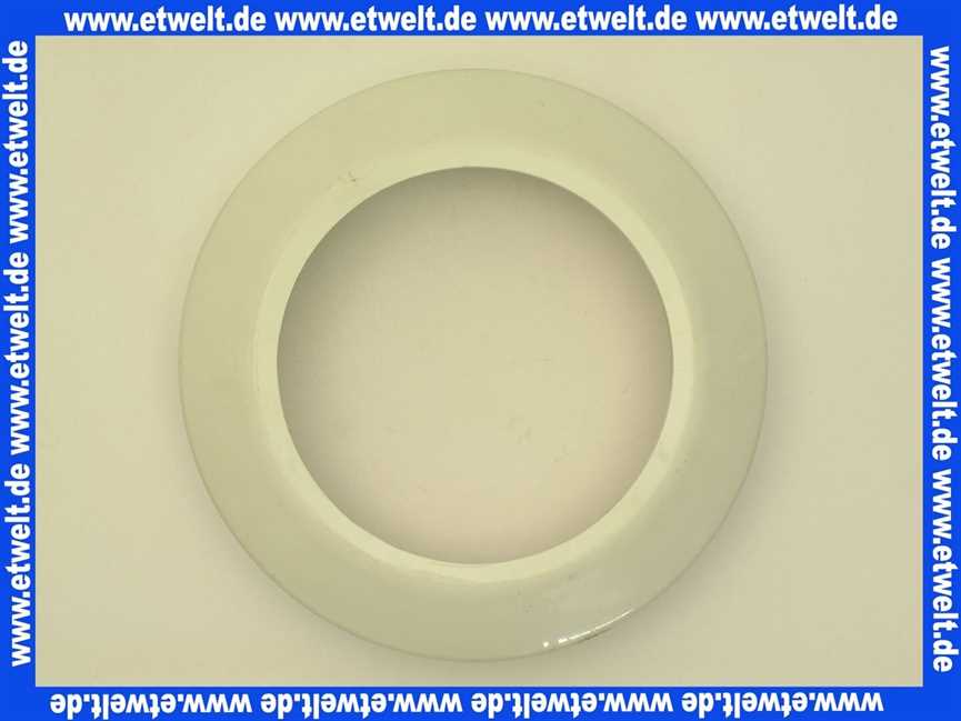 754001 Abu WC - Flach - Rosette DN 100 in Weiss