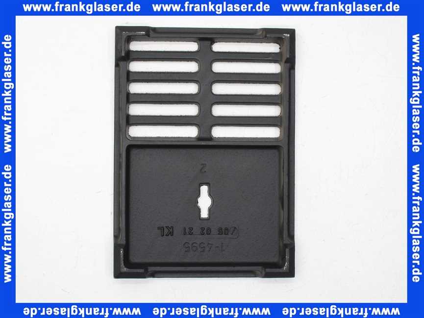 ACO Junior Deckelrost 255 x 185 mm K1.L 15 Gusseisen asphaltiert 60110020 zu Junior Bodeneinlauf