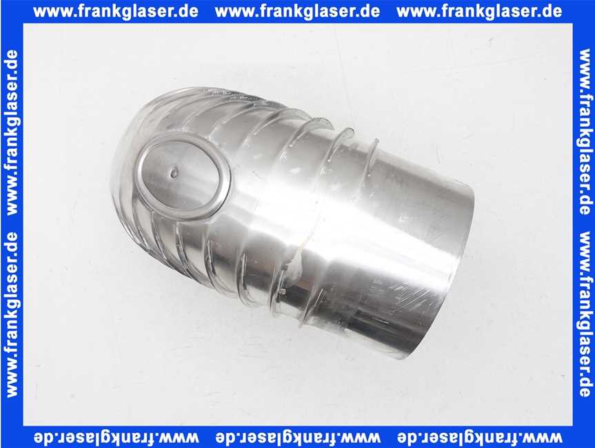 Aluminium Abgasrohr Bogen 130mm 90 Grad