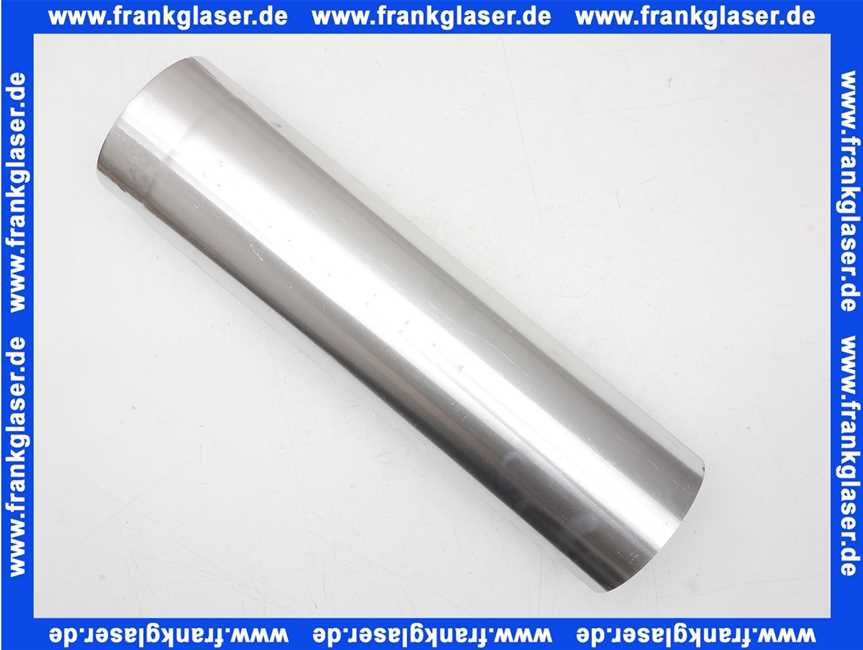 Aluminium Abgasrohr 130mm 500mm lang