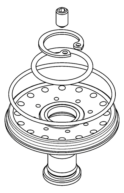 2000104849 KWC Aquarotter Ersatzteilset, AQUAJET-Slimline, Strahlbildner, O-Ringe, Sicherungsring, Schraube und Gewindestift, 2000104849