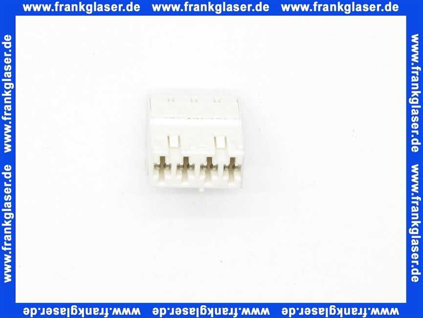 Bosch Anschlussklemme 4-pol BR II Brenner weiß 7747023980