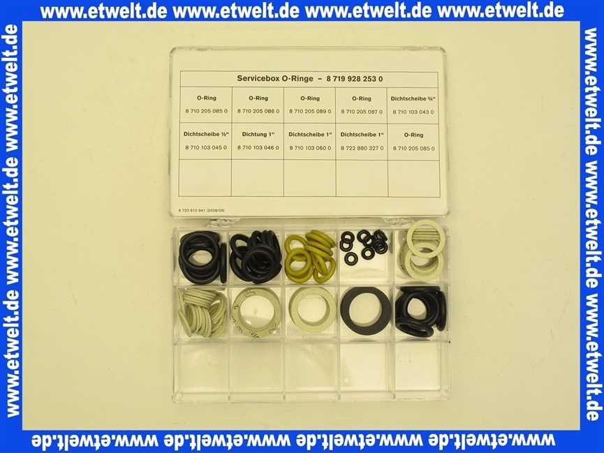 Bosch O-Ringbox Dichtungsbox Dichtungssortiment 87199282530