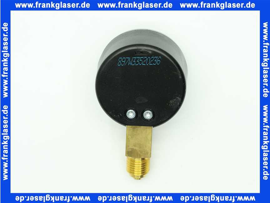 M38TA10 Brauckmann Manometer Gehäusedurchmesser 50mm G1/4 Zoll 0-10 Bar