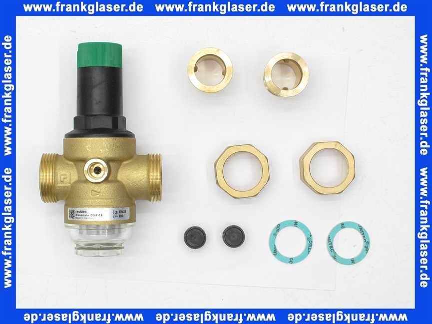 D06F Brauckmann Druckminderer 1 Zoll ohne Manometer mit Geweindetülle und Klarsichtsiebtasse