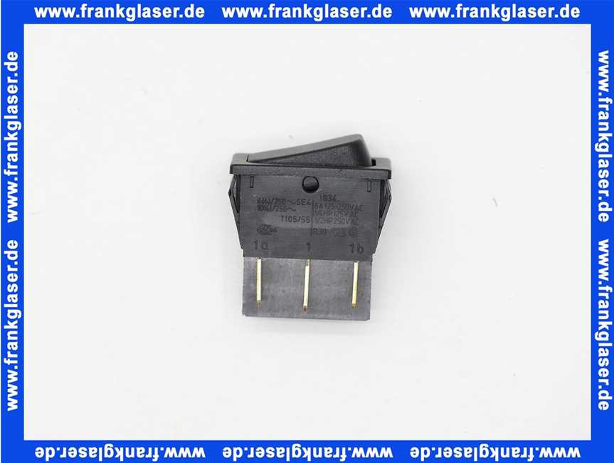 517287 Brötje Wippschalter 2polig 6 Anschlüsse