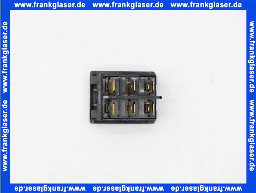 517287 Brötje Wippschalter 2polig 6 Anschlüsse