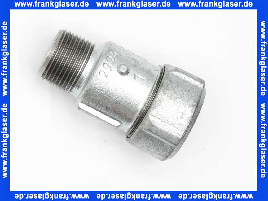620109 Brötje Übergansstück G 1 Zoll AG x R 1 Zoll Klemmverschraubung