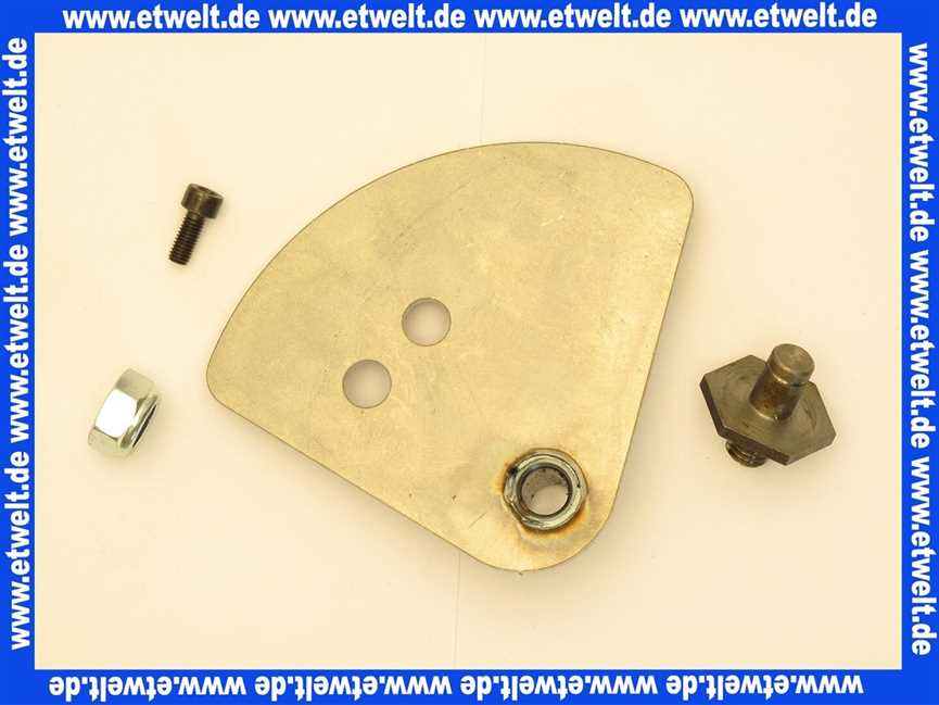 650793 Brötje Adapterplatte Reinigungsgestänge unten