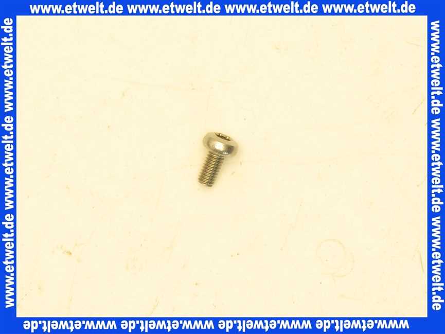 664318 Brötje Schraube WGB Brennerrohr M4 x 8 1 Stück