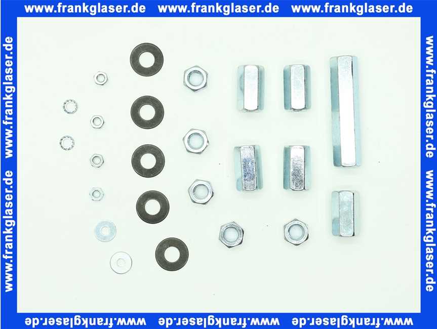 669856 Brötje Mutternsatz mit U-Scheiben für Brennerdeckel WGB je 5 Stück