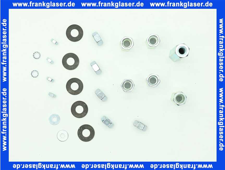 669856 Brötje Mutternsatz mit U-Scheiben für Brennerdeckel WGB je 5 Stück
