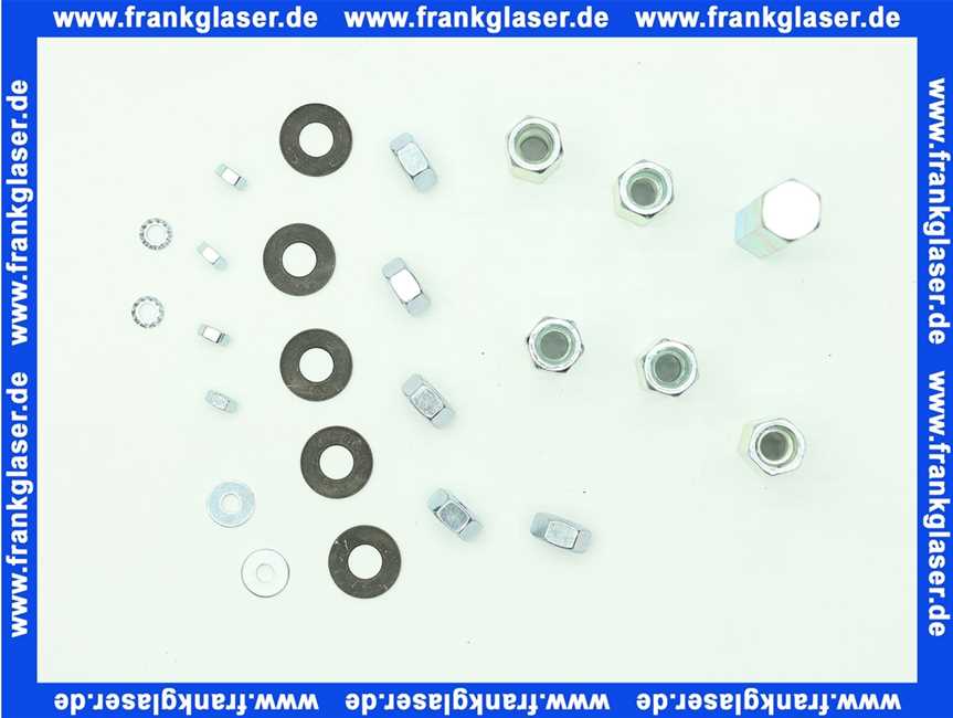 669856 Brötje Mutternsatz mit U-Scheiben für Brennerdeckel WGB je 5 Stück