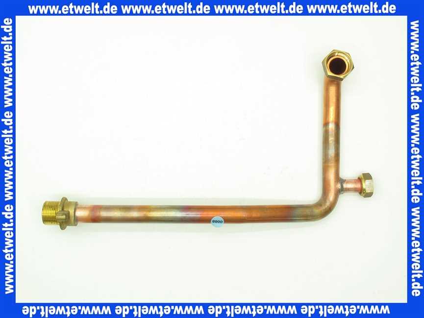 988629 Brötje Anschl.Rohr Rücklauf WGB 2.15/ WGB 2.20 Heizkrei