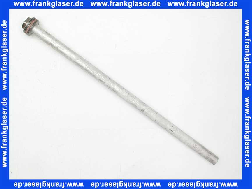 3868602 Buderus Anode Opferanode Magnesiumanode Schutzanode G1 1/2 Zoll D26x625mm